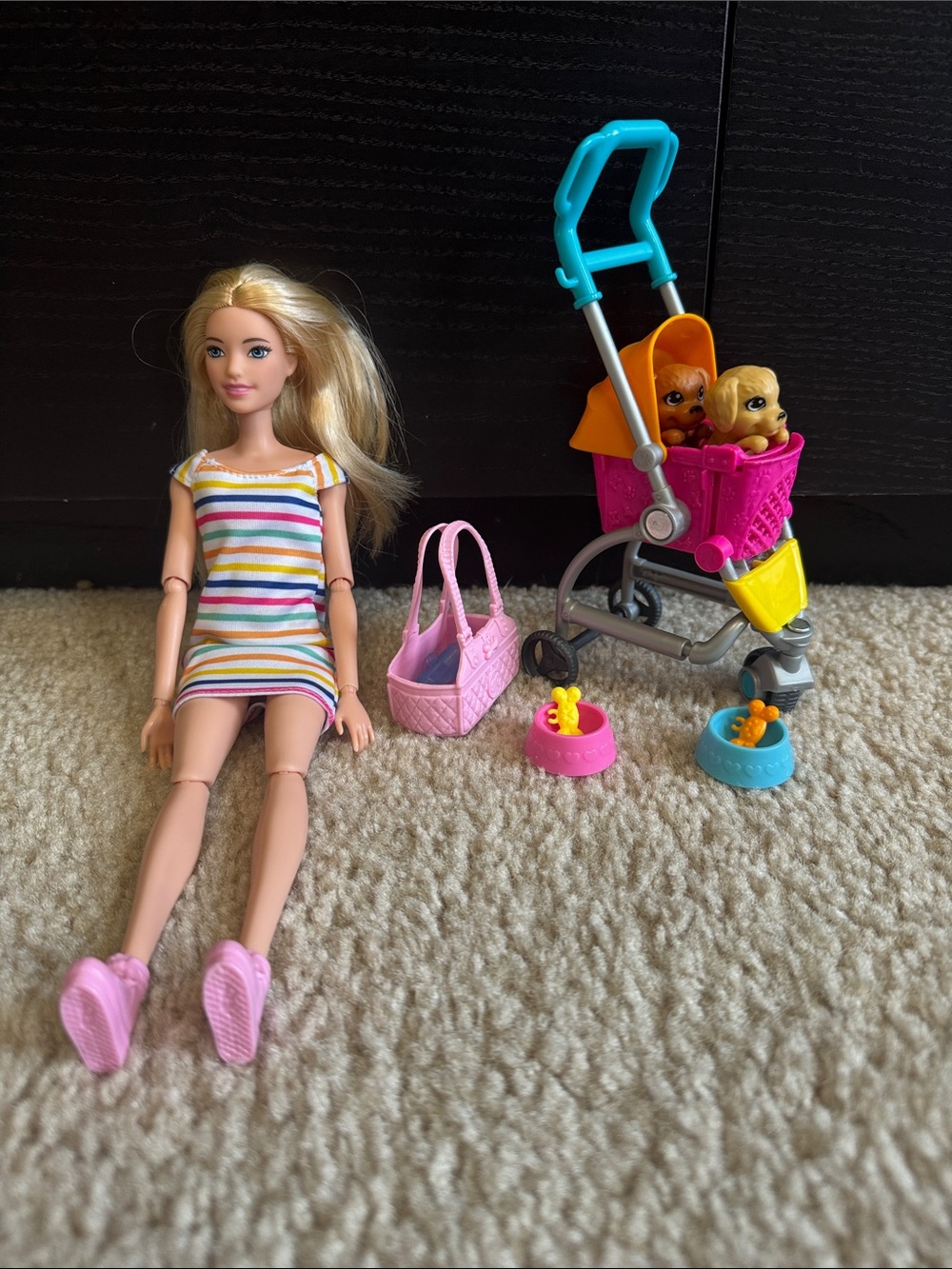 Barbie Pet Stroller Set